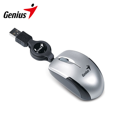 MOUSE GENIUS MICRO TRAVELER V2 USB SILVER (PN 31010125102)